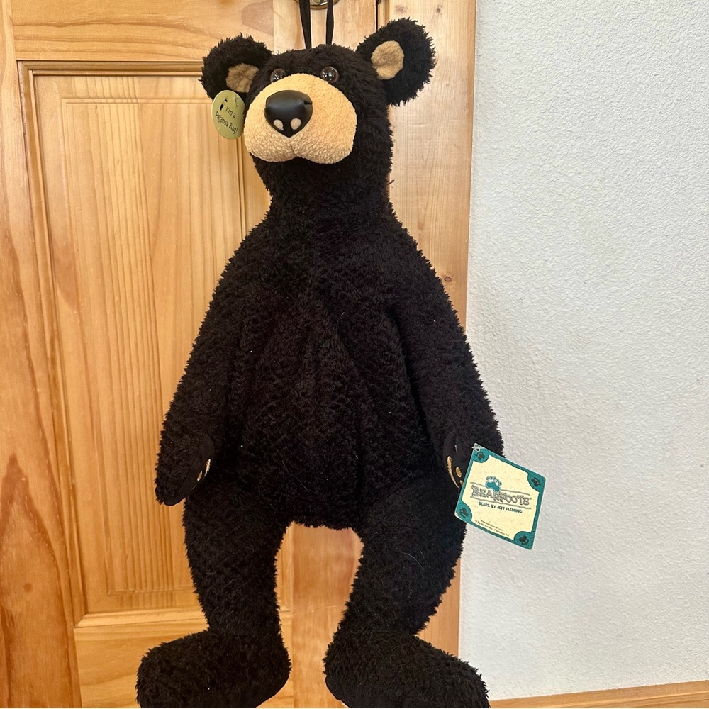 NEW Bearfoots Plush Bear Pajama Bag by Jeff Fleming Big Sky Carvers